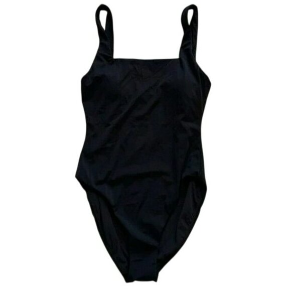 Andie Swim The Miami Square Neck Black Small One-Piece Swimsuit NWT - Picture 6 of 7
